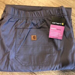 NWT Carhartt medical ripstop scrubs woman size regular 2XL in pewter work casual